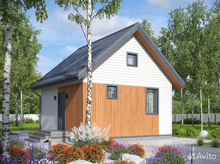 Проект одноэтажного дома 51 м2