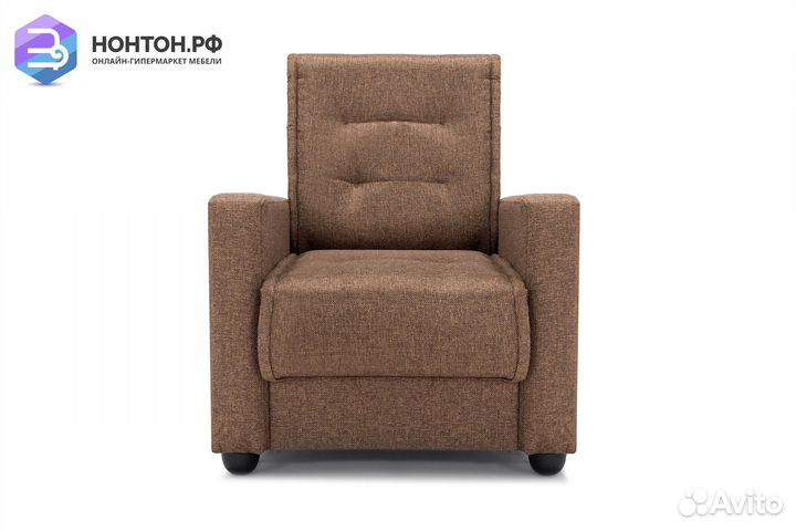 Кресло Лондон-2 рогожка коричневая
