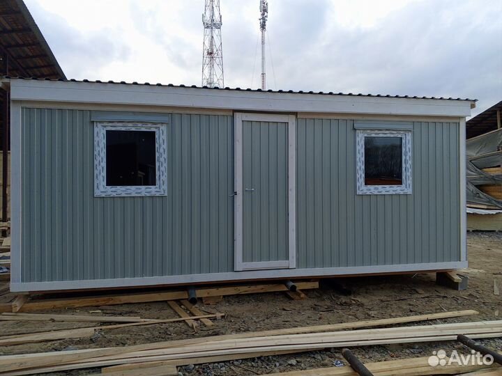 Бытовка новая теплая 6х2,3м распашная на участок