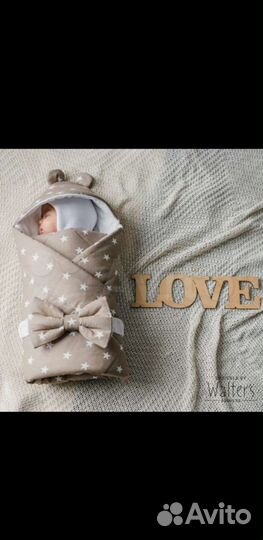 Конверт-одеяло и шапочка 