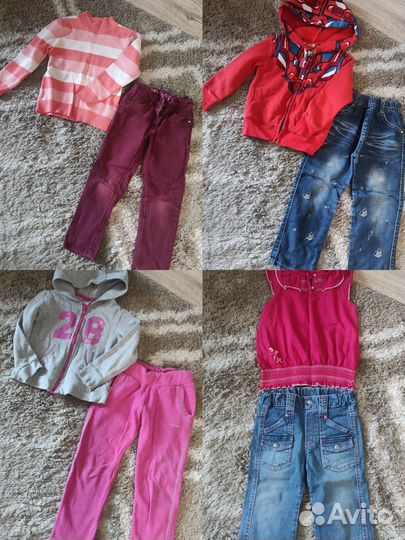 Вещи на девочку пакетом, р-р 98-104