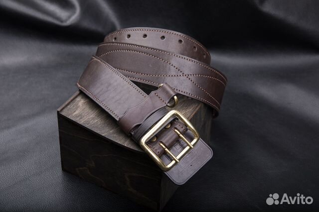 Премиум офицерский поясной ремень в ретро стиле
