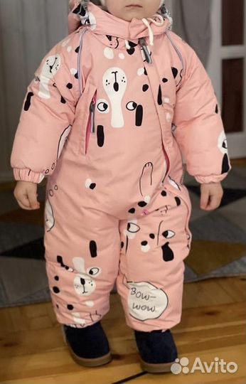 Зимний комбинезон crokid 80 86 для девочки