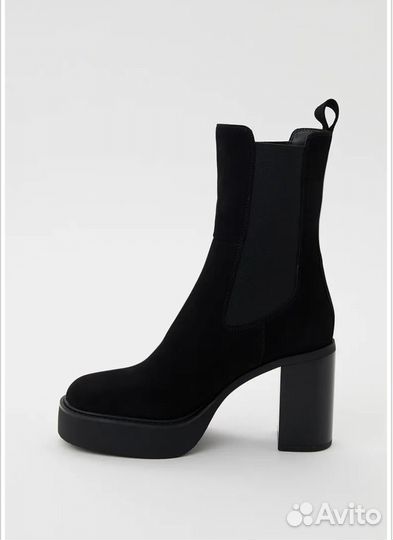 Ботильоны женские зимние 39 натуральная кожа и мех