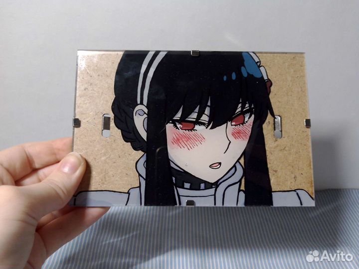 Аниме рисунок на стекле Клинок,Семья шпиона