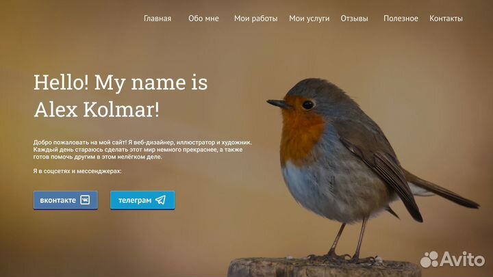 Разработка и дизайн сайтов, обучение вёрстке