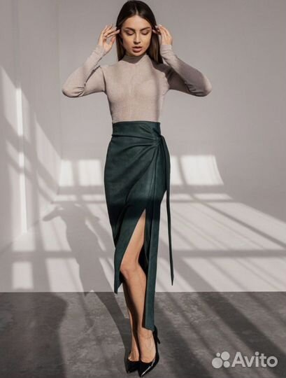 Юбка из эко-замши