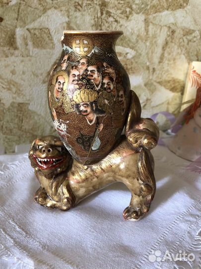 Фарфоровая антикварная ваза япония