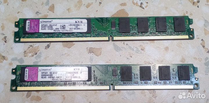 DDR2-2GB Kingston KVR800D2N6/2G