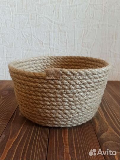 Корзина из джута