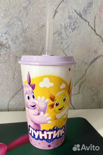 Стакан непроливайка Лунтик