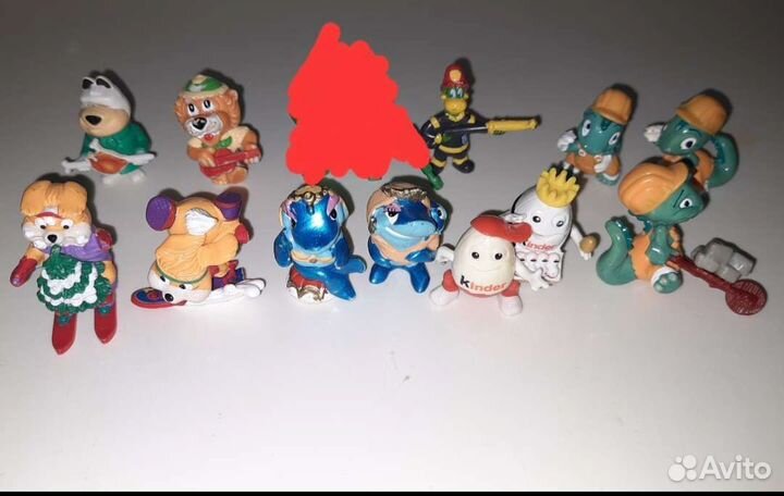Игрушки из киндер сюрприза 90е годы 12 штук