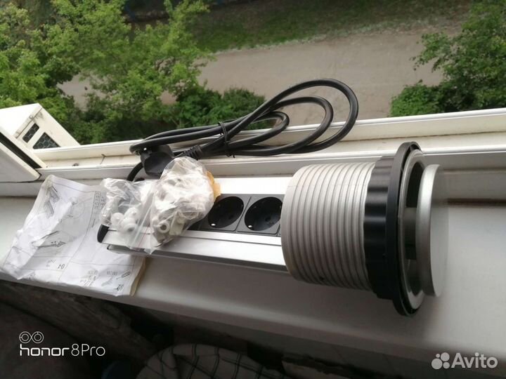 Выдвижной блок розеток LK-GN1204/SLV