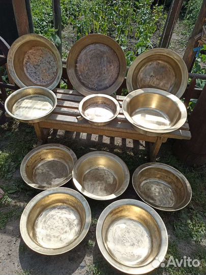 Таз медный для варки варенья ссср.клеймо