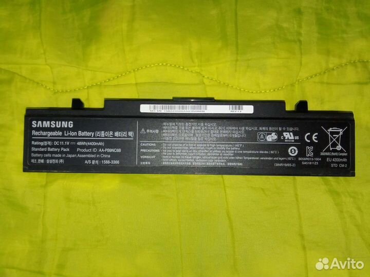 Аккумулятор для ноутбука samsung
