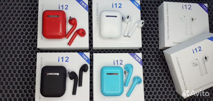 I12 TWS Беспроводные наушники Анимация Микрофон