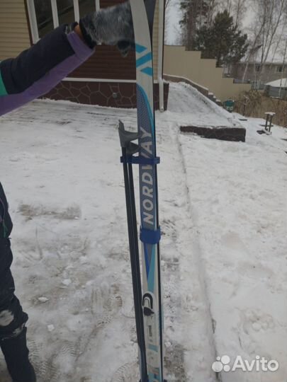Беговые лыжи 160см nordway с ботинками 36