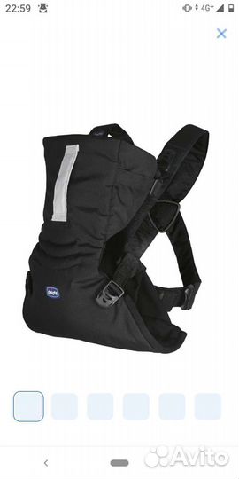 Переноска-кенгуру chicco easy fit black night (сли