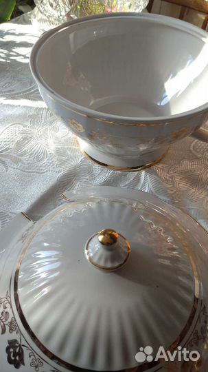 Фарфоровая супница СССР