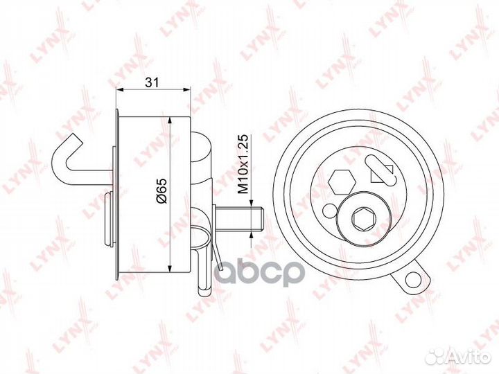 Ролик натяжной ремня грм PB1326 lynxauto