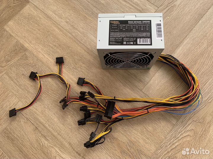 Новый блок питания 500W 8pin + 8pin