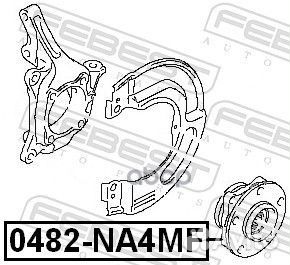 Ступица передняя 0482NA4MF Febest