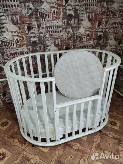 Детская кровать трансформер с матрасами