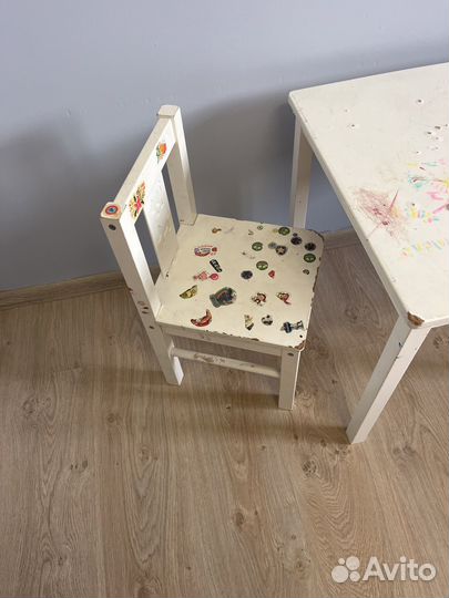 Детский стол и стул IKEA