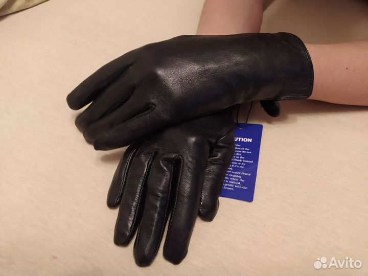 Перчатки кожаные женские