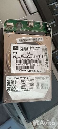 Жёсткий диск 2.5 40 Гб ide
