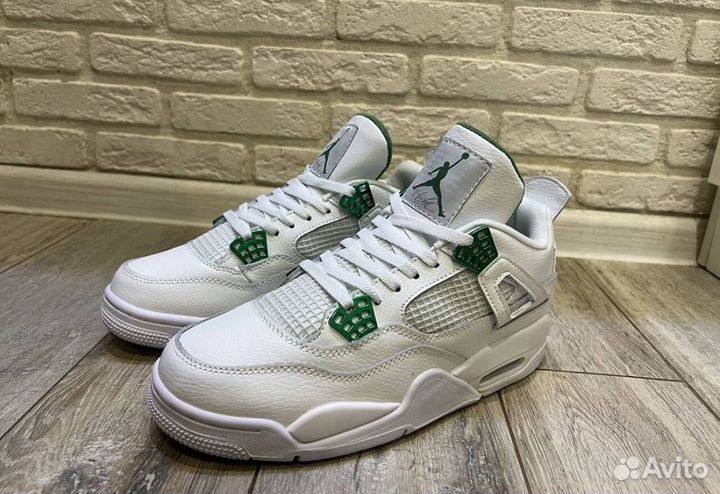 Кроссовки Nike Air jordan 4 Retro Green Metallic