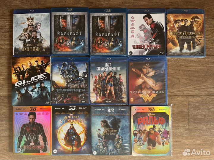 Blu ray фильмы Marvel Dc