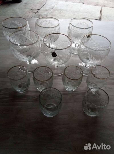 Бокалы и рюмки хрусталь