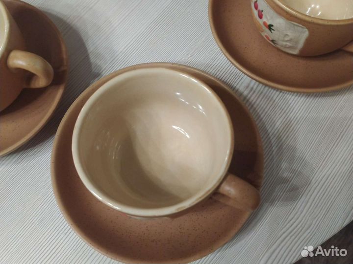 Сервиз чайный глиняный