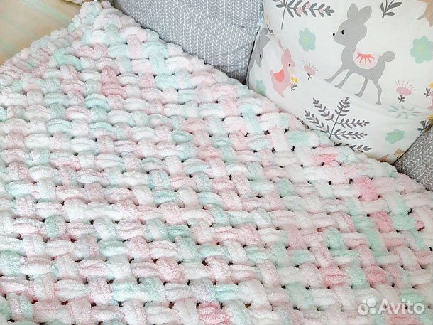 Плед детский мягкий плюшевый одеяло новорожденному
