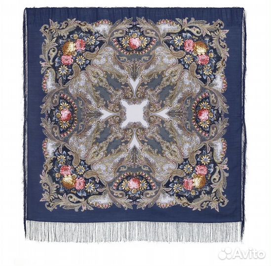 Павлопосадский платок Сон Бабочки