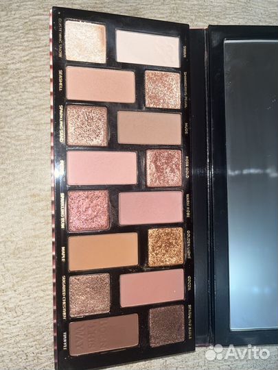 Палетка теней too faced