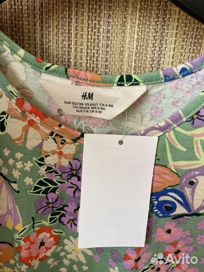 Платья новые h&m хоопок 116 122 пакетом бренд