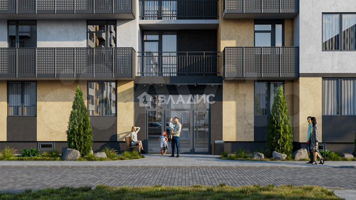 2-к. квартира, 53,9 м², 1/9 эт.