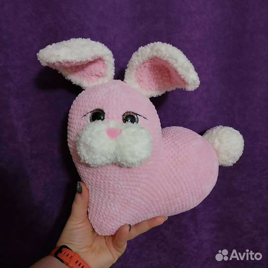 Вязаные игрушки из плюшевой пряжи в наличии и на з