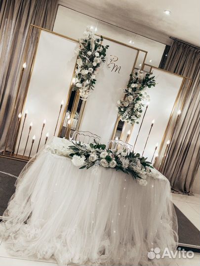 Оформление свадьбы, свадебный декор