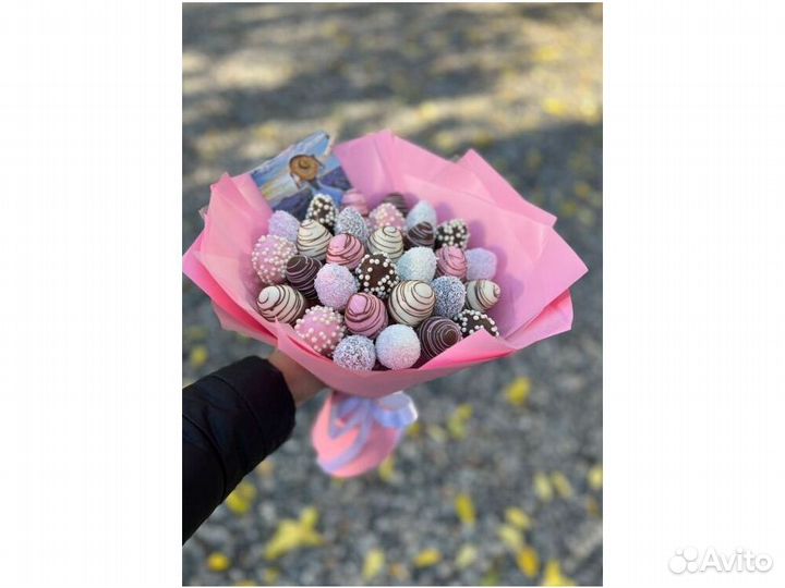 Клубника и бананы в шоколаде KL-3766