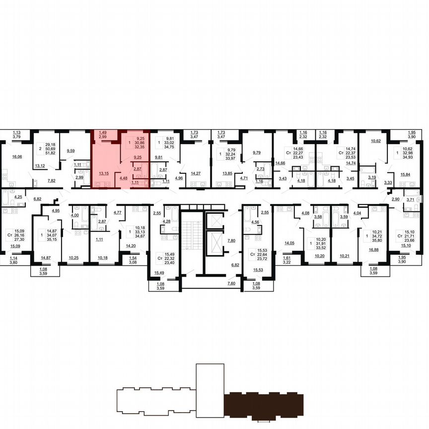 1-к. квартира, 32,4 м², 5/11 эт.