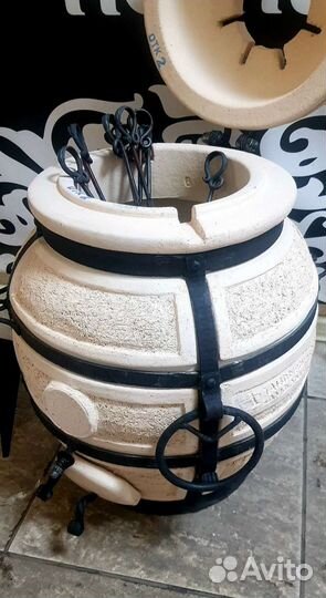 Тандыр с откидной крышкой