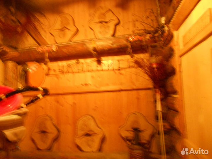 Торшер из дерева Оформление стены в бане