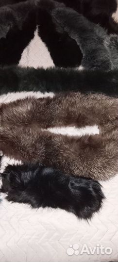 Меховой воротник, шапка