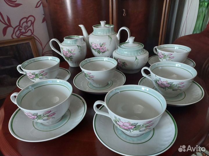 Чайный сервис фарфор дулево