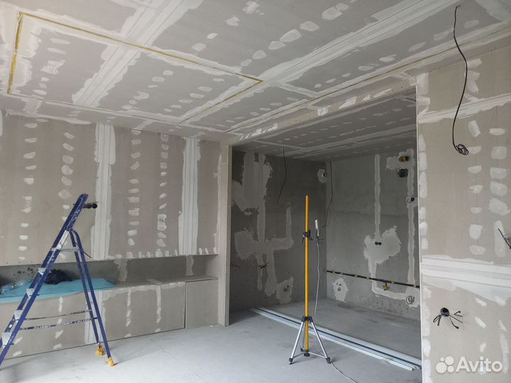 Штукатурка, шпаклёвка, ремонт, отделка