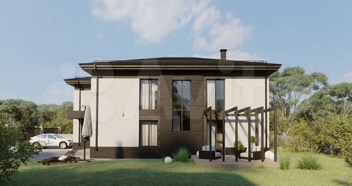 Коттедж 229 м² на участке 15 сот.