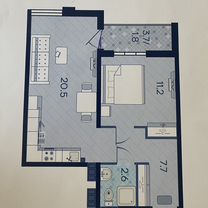 1-к. квартира, 43,8 м², 14/16 эт.